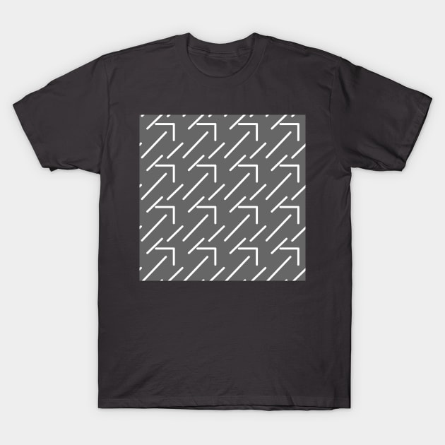 Background illustration geometric, arrow, line, decorative design pattern T-Shirt by grafinya